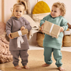 High Quality Customized Logo Terry Jogger Set Kids Clothing Sets 2022 Winter Baby Hoodies & Sweatshirts