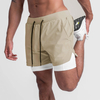 2022 New Arrival Camo Running Short Pants Men 2 In 1 Double-deck Quick Dry Fitness Sport Shorts