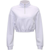2022 Women Winter 1/4 Zipper Comfortable Cotton Soft Crop Training Running Sweatshirt