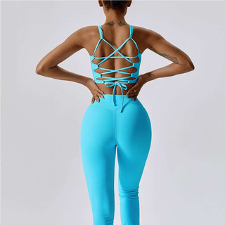 2023 Stylish Women Sports Fitness Yoga Bra Tops Leggings ECO Friendly Custom Yoga Wear Workout Clothing Active Apparel