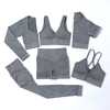 Seamless Long Sleeve Shirts Padded Beautiful Neck Ribbed Yoga Tops Wholesale Gym Clothing Fitness Wear Shirts