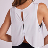 Sleeveless Sports Vest Women's Loose Hollow Out Blouse Quick-Drying Shirt Fitness Yoga Crop Top