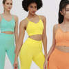 Summer Activewear Yoga Set Breathable Dry Fast Gym Workout Set Seamless Women Fitness Set