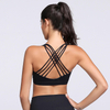 Ladies Wirefree High Impact Cross Back Racerback Running Sports Bra Women Fitness Yoga Wear