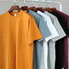 300g Loose Fit Seamless T-shirts Mens 100% Cotton Heavy Cotton T Shirt