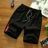 2022 New Style Custom Logo Letter Printing Outdoor Elastic Tether Summer Polyester Cotton Shorts For Men Casual Men's Shorts