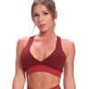 Wholesales High Quality Non Slip Folding Print Workout Plus Size Top Women Clothes Underwear Sport Fitness Yoga Bra