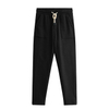 Men Pants Solid Color Mid-waist Cotton Casual Micro-stretch Waffle Pants