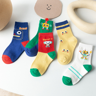Unisex Children Cartoon Stockings Cotton Children's Socks Kids Hosiery Knitting Boys And Girls Cute Socks