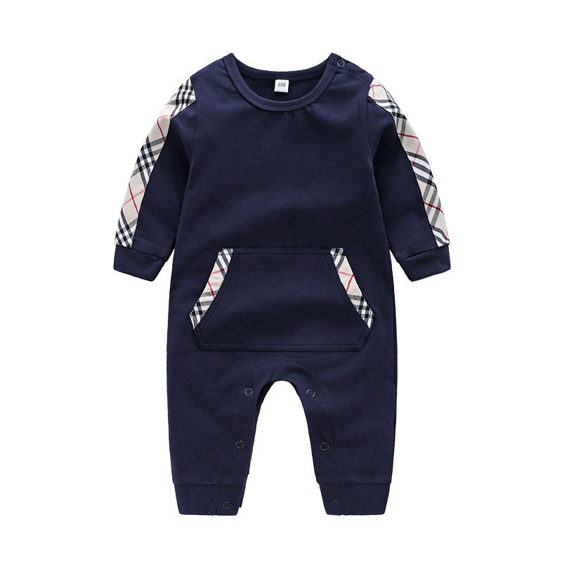 Rompers baby Unisex Baby Clothing Wholesale Cotton O-neck Long Sleeves baby Romper