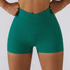 New Design Waist Cross Butt Lift Yoga Shorts Cycling Shorts Fitness High Waist Tight Running Shorts