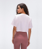 Manufacture Loose Short Crop Tank Top Dry Fast Workout Women Shirt