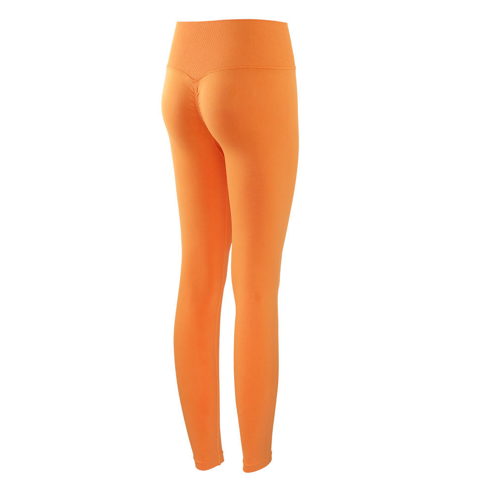 2022 New Ladies Yoga Pants Tight Seamless Fitness Pants High Waist Nude Peach Buttocks Running Sports Yoga Pants