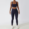 Custom Logo Gym Fitness Sets Shockproof Camouflage Leopard Yoga Set Sports Tight Butt Lift Fitness Women Activewear